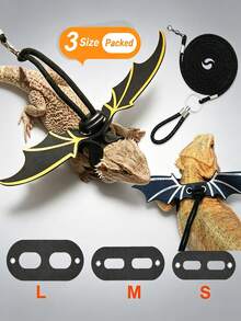 5pcs/Set Halloween Lizard Leash, Small Crocodile Leash, Reptile Outdoor Wing Harness, Chameleon Squirrel Leash, Small Pet Supplies - Multicolor - View 7