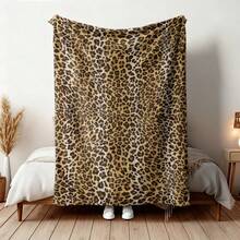 Leopard Print Flannel Blanket - Soft, Warm. Suitable For Sofa, Home, Office And Travel - Pink Design, Suitable For All Seasons, Travel Blanket | Reusable Blanket | Comfortable Texture - Multicolor - View 3