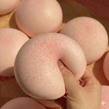 1個大號起司慢回彈捏捏樂玩具，柔軟麵粉壓力緩解擠壓粉色超軟捏捏樂，粉色黏性柔軟壓力緩解指尖玩具，可愛有趣的生日禮物與朋友小禮物捏捏樂 - 彩色 - 查看 10