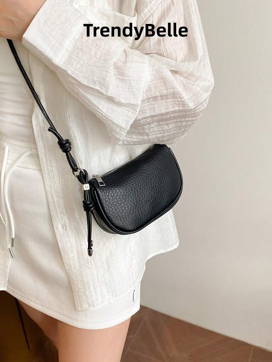 Mini Lychee Texture Crossbody Bag For Women, New Stylish Compact Daily Versatile Shoulder Bag