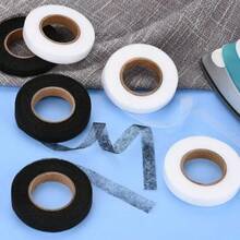 6 Rolls Iron-On Fabric Tape, Total Length 162 Yards, White And Black, For Invisible Repair. Perfect For Seamless DIY Repair Of Clothing, Dresses And Curtains, Also A Sewing Accessory For Fabric And Craft Projects. - Easy To Use, Strong And Durable - A - View 8