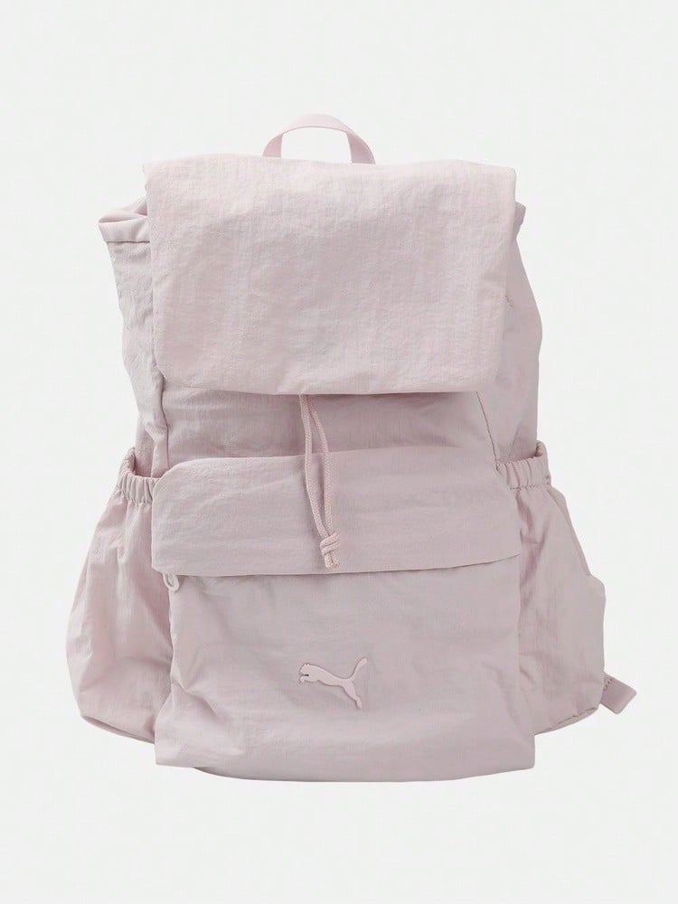 Puma 女款 ESSENTIALS HER 小號連帽粉色後背包 09308906 - 淺粉色 - 查看 1