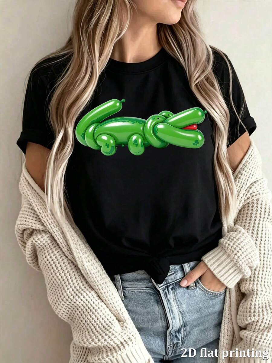 Women T-Shirts - 黑色 - 查看 1