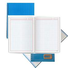 Cuaderno francesa Pack 3pzs Monky Cuadro chico 100hojas - G-azul real - Ver 3