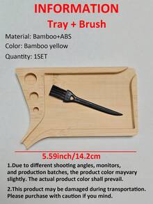 Bamboo Conical Rolling Tray With Brush, Multifunctional Pre-Roll Filling Station And Cone Loader, Portable Rolling Aid Tool Set - Multicolor - View 7