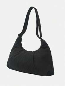 Puma 女款 ESSENTIALS HER 中號黑色肩背包 09294901 - 黑色 - 查看 4