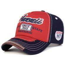 1 buah Topi Baseball Denim Cuci Bordir Huruf & Angka ALOHA STATE Pria, Topi Kasual Gaya Jalanan untuk Perjalanan Musim Semi/Gugur, Liburan Pantai - beraneka warna - View 14