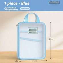 A4 Subject Bag, 3-Layer Large Capacity, Easy To Store Exam Papers & Notes. L-Shape Wide Opening, Convenient For Classroom Use. Transparent Mesh, Clear Content View For Study Room Organization. Subject Classification Organizer, Suitable For Exams & Daily Learning, Say Goodbye To Messy Documents!, Back To School, School Supplies - Multicolor - View 19