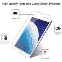 2入組 HD 9H 鋼化玻璃螢幕保護貼,適用於 iPad Air 3 / Pro 10.5 2017 A1701/A1709/A2152/A2123/A2153,耐磨防碎、防油防指紋膜 - 無色 - 查看 8