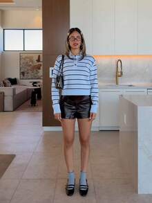 Women's New Colorblock Striped Knit Sweater, Collegiate Style For Commuting, Autumn/Winter - Multicolor - View 7