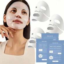 EELHOE 16pcs BioCollagen Real Deep Moisturizing Mask Anti-Wrinkle Lifting Face Mask With Hydrolyze Collagen Soluble Collagen Sheet Mask - Collagen - 查看 17