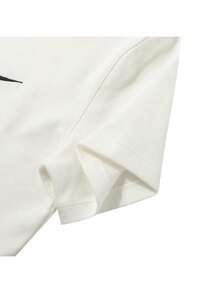 Nike Women's AS W NSW ESSNTL SS POLO CRP TO Soft & Comfortable Sports Casual Wear DV7885-133 - Sail White/Black - View 4
