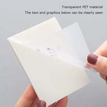 100 piezas de notas adhesivas de alta transparencia, diseño totalmente transparente, escribir y marcar sin oscurecer el texto original, marcar puntos clave en libros de texto y libros sin dañar las páginas, tinta resistente a las manchas, escritura suave con bolígrafos y bolígrafos de gel, tinta resistente al agua - A - Ver 6