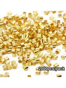 500/1000/2000pcs 2mm Spacer Beads - Durable And Versatile, Suitable For DIY Necklace And Bracelet Jewelry Making, Convenient Handmade Experience - Positioning Beads - View 8