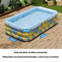 Large Pink Inflatable Swimming Pool, Suitable For Family Use, Mobile Water Park, Indoor/Outdoor Aquatic Entertainment, Party Pool, Thick And Durable PVC Material, Suitable For Beach, Camping, Backyard, Summer Outdoor Swimming Pool, Large Backyard Water Play Center - Vitality Series - View 21
