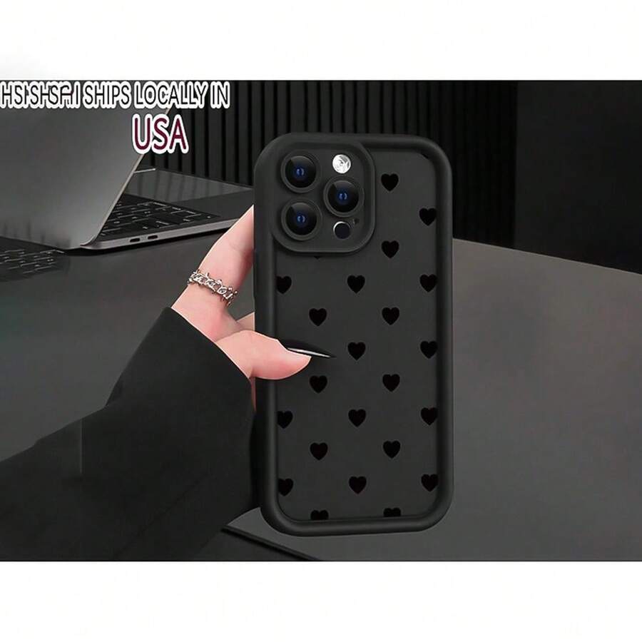 Funda para teléfono: Gao Zhu negra con patrón creativo, compatible con iPhone 11, 12, 13, 14, 15, 16, 15 Pro, 15 Plus, 15 Pro Max, 7 Plus, 8 Plus, X, XS, Max, XR, 11 Pro, 12 - Multicolor - Ver 1