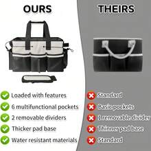 Large Capacity Outdoor Storage Bag, Camping Storage Bag, Cleaning Tool Storage Bag, Multifunctional Storage Bag With Crossbody And Hand-Carry Portability, Cleaning Tool Waist Bag, Outdoor Tool Bag, Outdoor Storage Bag, Multifunctional Storage Bag, Sports Storage Bag, Indoor Storage Bag, Home Storage Bag, Clothes Storage, Shoes Storage, Outdoor Miscellaneous Storage - Multicolor - View 11