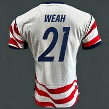 USMNT 2026 World Cup Home Soccer Jersey, Pulisic Reyna McKennie Balogun Weah Adams USA National Team Replica Football Shirt - 主場無印號 - 查看 7