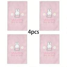 Miniso Handuk Kartun Miffy Bunny, Daisy & Karakter Lainnya, Terbuat dari Katun Murni Lembut, Tersedia dalam Kemasan 1, 2, 3, 4, 5, dan 6 Buah, Sempurna untuk Kamar Mandi & Penggunaan di Rumah - warna - View 4