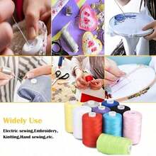 48pcs Colorful Random Sewing Thread Set | Vibrant Durable Polyester Thread, Suitable For Sewing Enthusiasts And Beginners | 402 Multi-Purpose Thread | Perfect For Hand Sewing, Machine And DIY Crafts - Set A - View 3