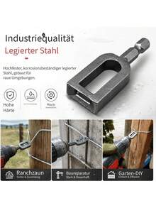 New Design Wire , Drill Accessory, Used For Binding Rebar And Wires, Quick Knotting Tool, Construction And Fence Wire Binding Accessory - A - View 3