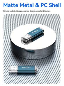 EAGET 64GB USB Flash Drive 32GB/16GB/8GB/4GB USB U Disk USB 2.0 Storage Stick For Photos And Videos, USB U Disk With LED Light Compatible With Android Micro/PC Business Gift - View 5