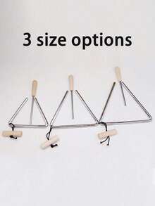 Professional Triangle Instrument Set With Striker, Fun Percussion Instrument | Handheld Design, Suitable For Music Performance And Accompaniment - Perfect Birthday Gift, Holiday Present, Celebration Or Wedding Party - Multicolor - View 8