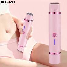2合1女用電動除毛器與電動刮鬍刀，USB充電，雙頭設計方便使用，適合居家與旅行，完美的節日禮物，500mAh電池容量 - 升級款 - 查看 2