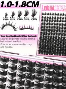 YIDUO Eyelash Cluster, Fox Cat Eye&Manga Lash., 10–18 Mm D-Curl, Individual Eyelash Extensions, Soft And Natural. DIY Eyelash Extensions, Perfect For Home Use. - D - View 4