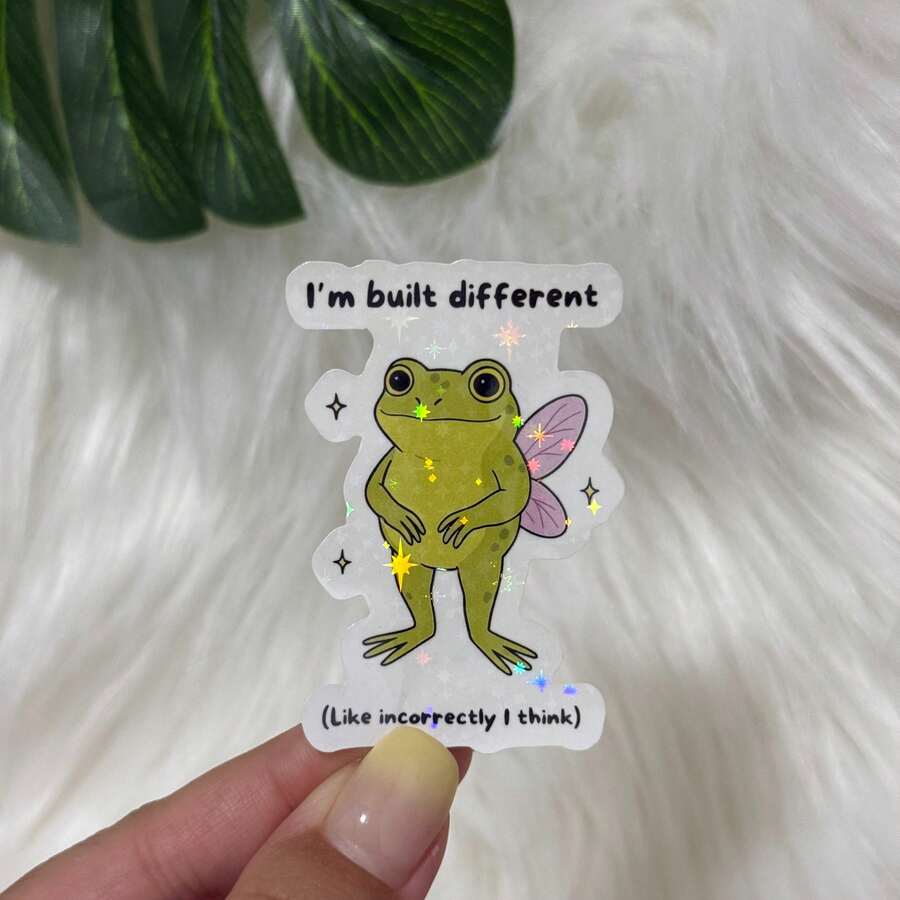 Stiker Vinyl Peri Katak Lucu, Stiker Botol Minum dengan Humor yang Relevan, Stiker Lucu, Stiker Imut, Stiker Laptop, Stiker, Stiker untuk Laptop Perlengkapan Sekolah - Film Bintang - View 1