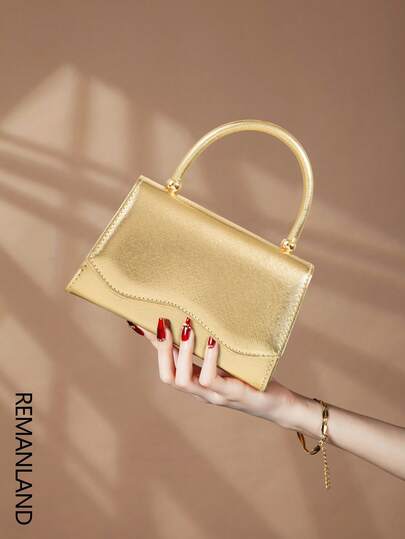 REMANLAND Shiny Elegant Women's Handbag, Charming, Understated Luxury, Exquisite Women's Evening Bag, Fashionable Shoulder Chain Bag, Perfect Match For Dresses, Long Skirts, Ball Gowns, Birthday Dresses, Very Suitable For Evening Banquets, Parties, Graduation Ceremonies, Parties, Balls And Other Occasions.