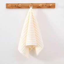 1pc Candy Striped Coral Fleece Towel, Quick-Drying Bath Towel, Thickened Absorbent Non-Shedding Towel - Multicolor - View 10