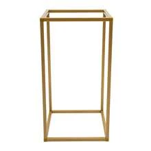 12Pcs Gold Metal Rectangular Flower Stand, 3 Sizes Geometric Wedding Centerpiece Pillar 22LBS Load Steel Floral Rack For Party Event Table Decor - Gold - 12pcs - View 6
