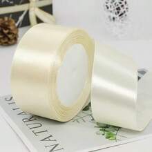 1 Roll 4cm Ribbon For Flower Bouquet Rose Decoration, Handmade DIY Braided Rope Gift Red Satin Ribbon (25 Yards/Roll) - Multicolor - View 30