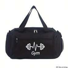 Customizable Name Large Capacity Travel Tote Bag, Suitable For Girls, Boys And Teenagers, Lightweight Sports Gym Bag With Shoe Compartment, Can Be Used As Carry-On Luggage, Perfect For Travel, School Or Fitness - Multicolor - View 3