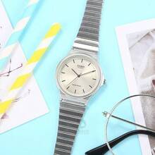 Casio MQ-24D Silver Analog Quartz Watch,7.8mm Ultra Thin Adjustable Stainless Steel Strap 30M Waterproof Minimal Unisex Office Daily Wristwatch - one-size - View 2