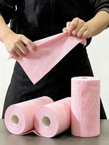 1/3 Roll Reusable Super Absorbent Microfiber Cleaning Cloth - 7.9x7.9 Inches (20x20cm), With Holes, Super Absorbent, Scratch-Resistant, Machine Washable, Multi-Purpose Cleaning Towel For Home, Kitchen, Restaurant, Car Detailing - Multicolor - View 4
