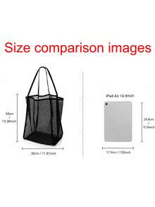 1pc Large Capacity Mesh Beach Tote Bag, Multifunctional Shopping Bag, Beach Bag, Suitable For Travel, Beach, Vacation And Camping - Multicolor - View 9