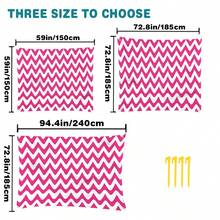 1pc Oversized Wavy Pattern Sand-Proof Quick-Dry Beach Towel Mat, Suitable For 1-3 Adults - Lightweight, Durable Polyester Fabric - Perfect For Travel, Camping, Hiking And Leisure Beach Time, Beach Mat, Picnic Mat Camping Ground Cover - Multicolor - View 3