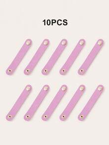 50/20/10pcs Leather Snap Cable Organizer Straps, Reusable Cable Ties & Cable Management Clips, Multi-Color Data Cable Holders, Suitable For USB Charging Cables, Desktop And Travel Cable Management Accessories - Type a - View 23