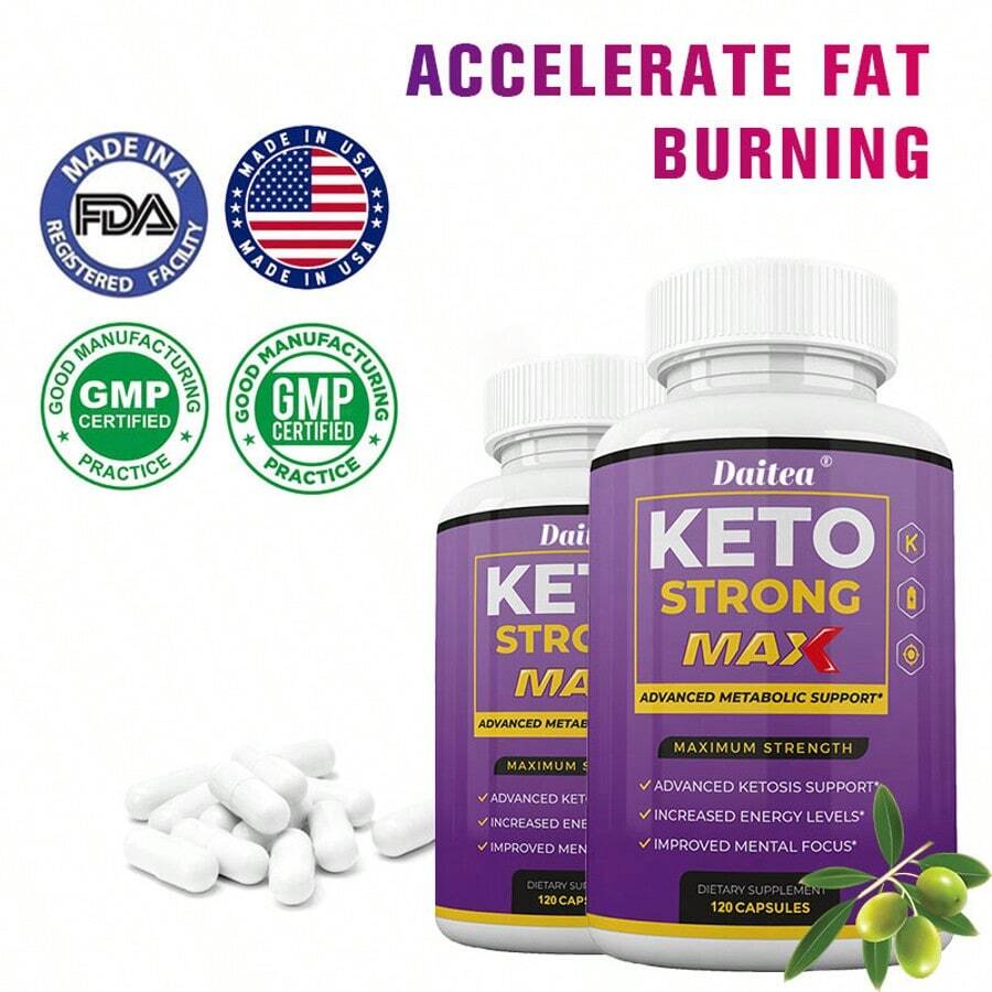 Bunkell 2 Bottles Of Ketosis Support - Maximum Ketone Capsules - With Apple Vinegar - 240 Capsules - 2瓶 - 查看 1