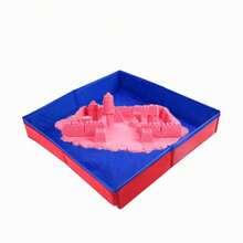 Foldable PVC Oxford Cloth Sandbox - Portable Outdoor Game Beach Sandbox Toy - Multicolor - View 3