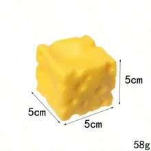 Bloque de queso grande y suave para apretar, regalo novedoso para aliviar el estrés y útiles escolares, adecuado para uso en oficina, aula o el hogar, ideal para invierno, Acción de Gracias, Navidad, Día Nacional de Arabia Saudita, cumpleaños, vacaciones, Año Nuevo y Día de San Valentín - multicolor - Ver 11