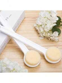 1pc Long Handle Shower Brush, Exfoliating Back Scrubber - Multicolor - View 4