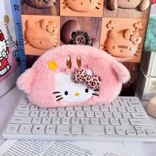 SANRIO Nueva estuche de lápices con estampado de leopardo de estilo chic Ins, caja de papelería de alta calidad y mullida, de gran capacidad para estudiantes - estuche para lápices - Ver 29