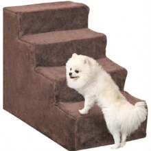 Scala per Cani a 4 Gradini Scala per Animali Domestici con Rivestimento Rimovibile e Lavabile per Letto Divano 60x35x44 cm - 60*44*34 cm - Visualizzare 13
