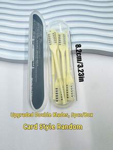 1/2/3/5/6件装鼻毛修剪器，双面刀片，二合一手动鼻毛修剪器，360°旋转鼻毛剃刀，便携式美容仪，男女通用，温和面部毛发去除工具，可精准修剪 - 升級款 - 查看 21