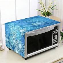 1 pieza Funda antipolvo para microondas, Funda antipolvo para estante de horno doméstico, Funda antipolvo lavable, Funda antipolvo para máquina de alimentos doméstica, Funda antipolvo y resistente a manchas para gabinete de almacenamiento de cocina - cubrir - Ver 13