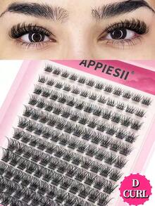 APPIESII 睫毛接種混合套裝,12排 8-16mm 長度 0.07mm D捲 120片 濃密捲翹睫毛,適合日常妝容或外出,睫毛簇,單根睫毛,睫毛,假睫毛,超濃密單根睫毛簇 - 查看 13