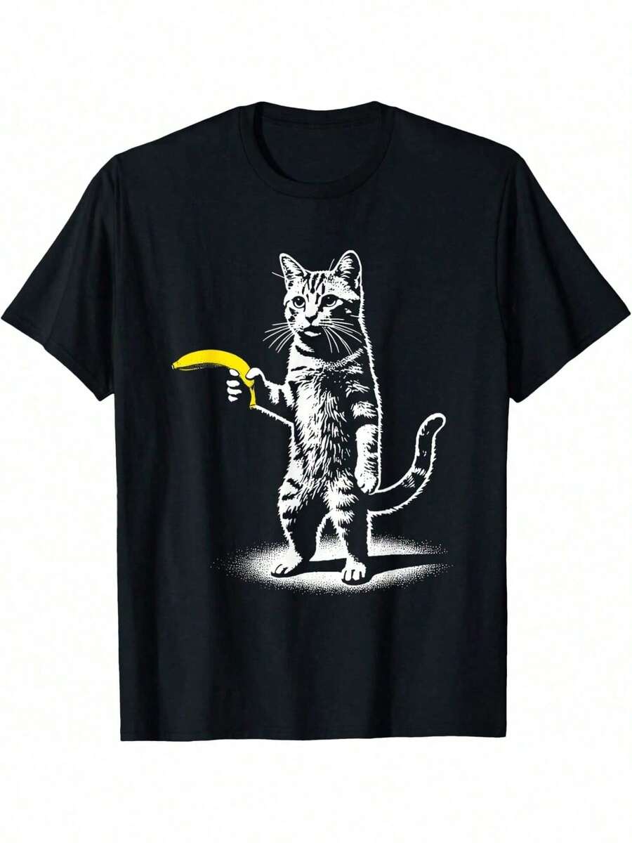 T-Shirts With A Pop-Art Style Rotary Dial Telephone Design - 咖啡棕 - 查看 1